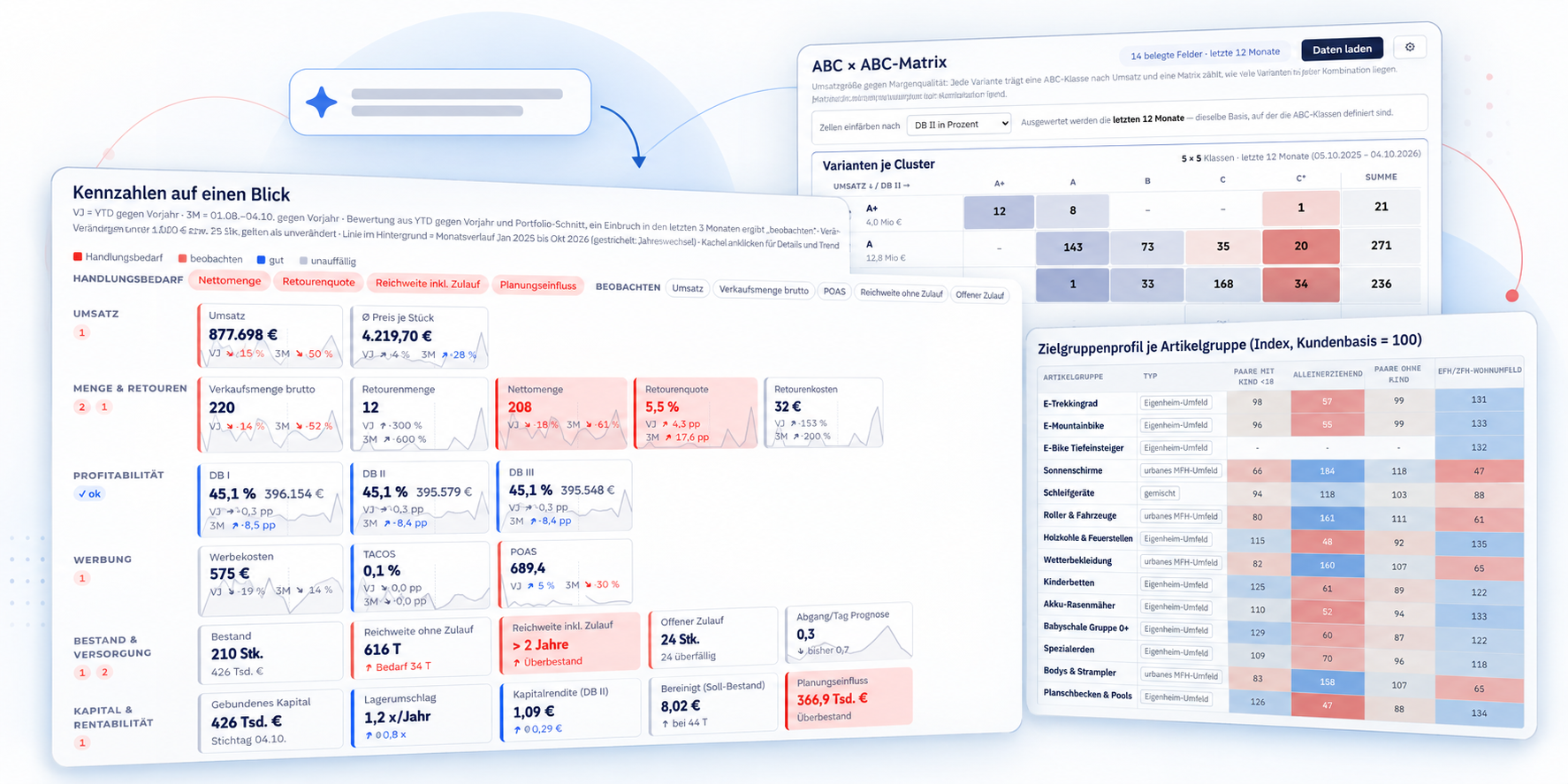 DataWow Profit Pilot: Kennzahlen, Portfolioanalyse und externe Zensusdaten